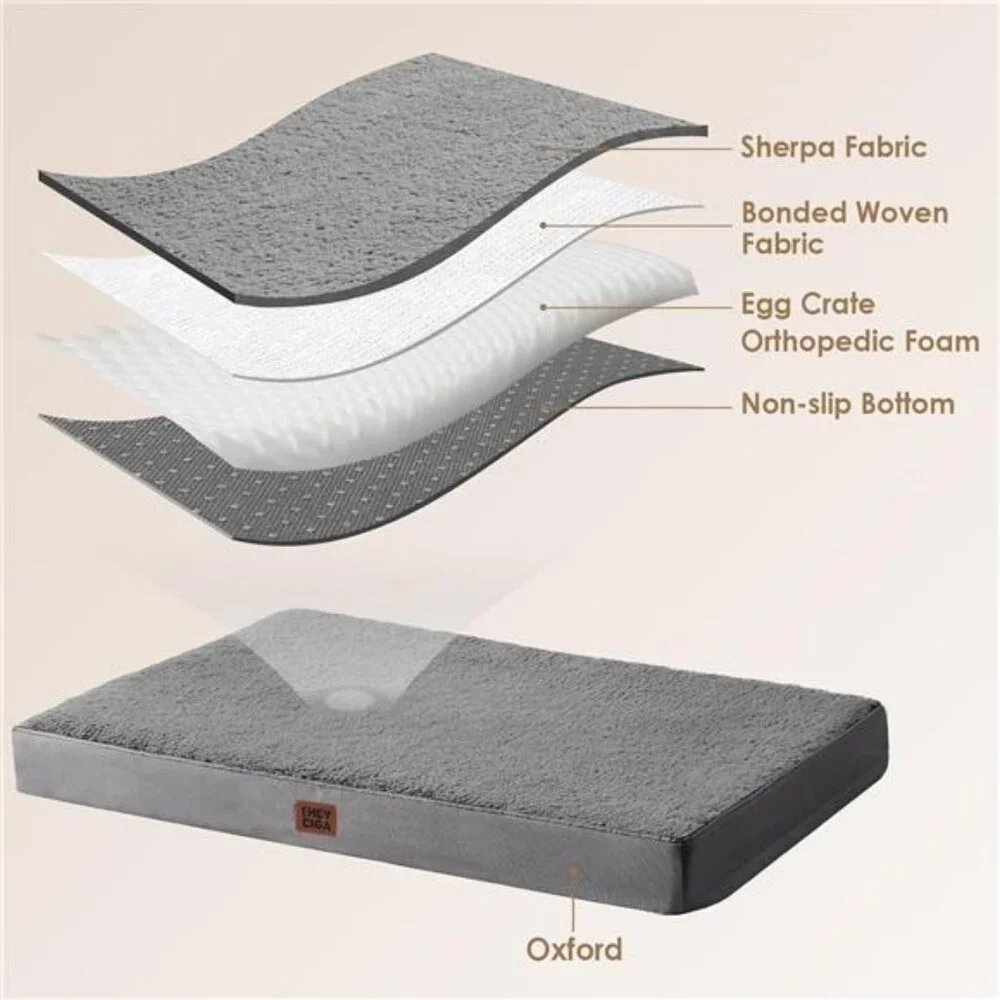 Orthopedic XL Dog Beds for Extra Large Dogs with Removable Washable 44x32