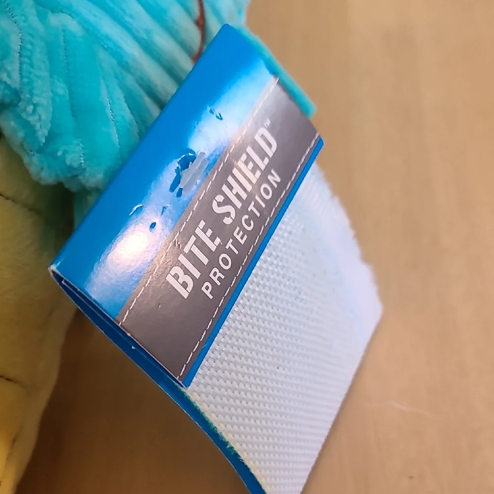 Top Paw Smiling Ice Cream Dog Toy - Teal and Yellow