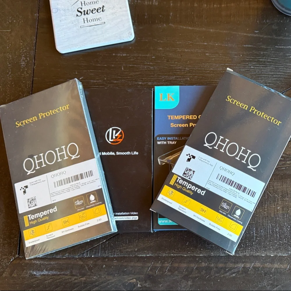 Tempered Glass Screen Protector - Black