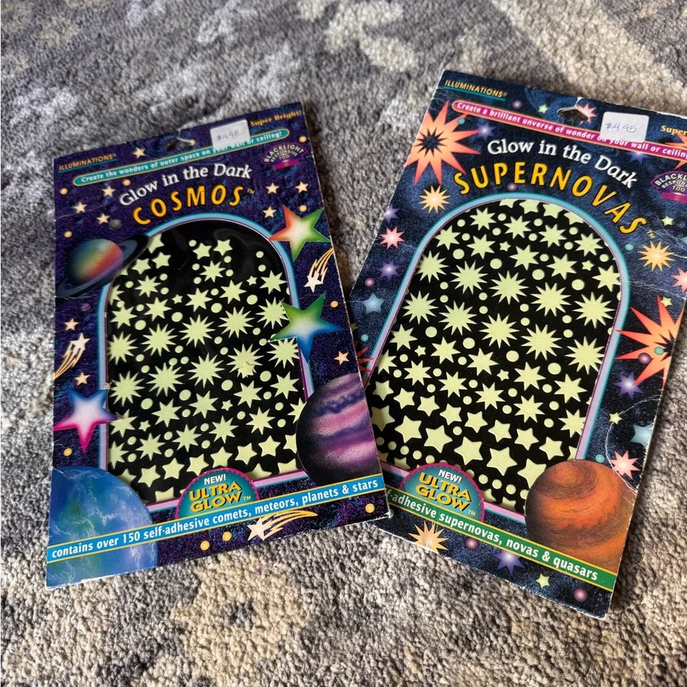 Cosmos and Supernovas Glow in the Dark Stickers