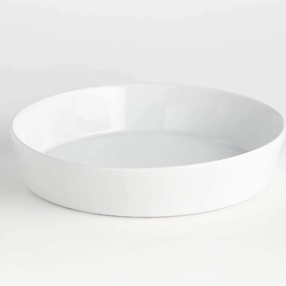 Crate & Barrel White 12” Chip / Serving Bowl