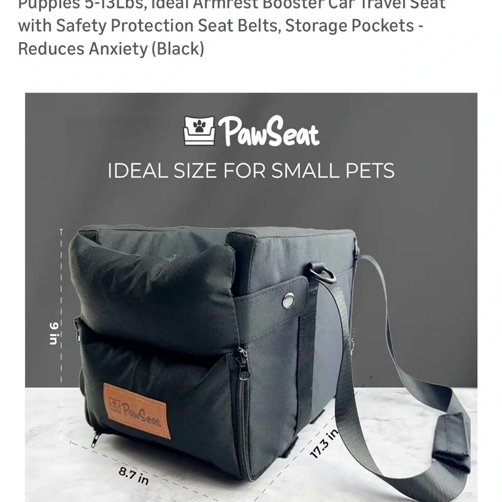 Black Pet Carrier Bag