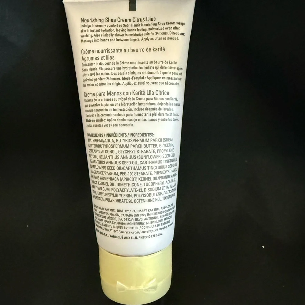 Mary Kay Satin Hands Nourishing Shea Hand Cream - Citrus Lilac - Limited Edition