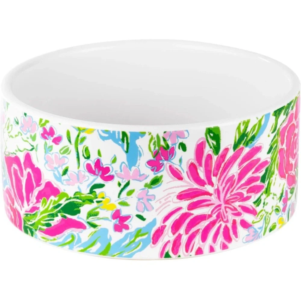 Lilly Pulitzer Dog / Pet Bowl: Splendor in the Sand