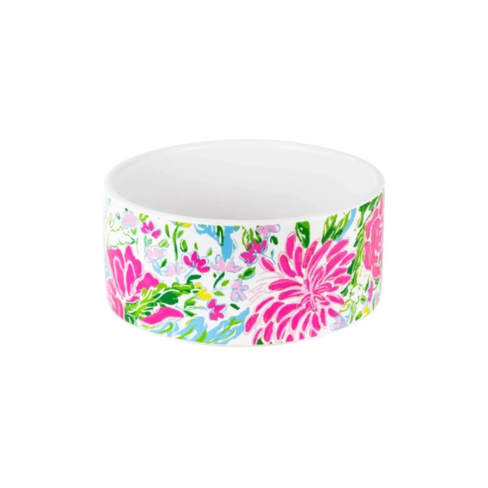 Lilly Pulitzer Dog / Pet Bowl: Splendor in the Sand