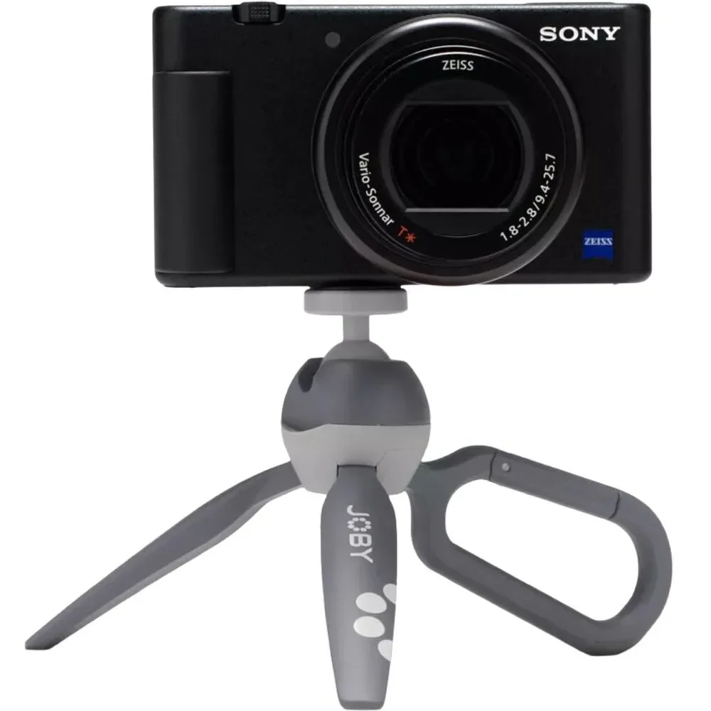 JOBY HandyPod Clip Tripod Phone Mount Foldable Tabletop Grey Vlogging Camera