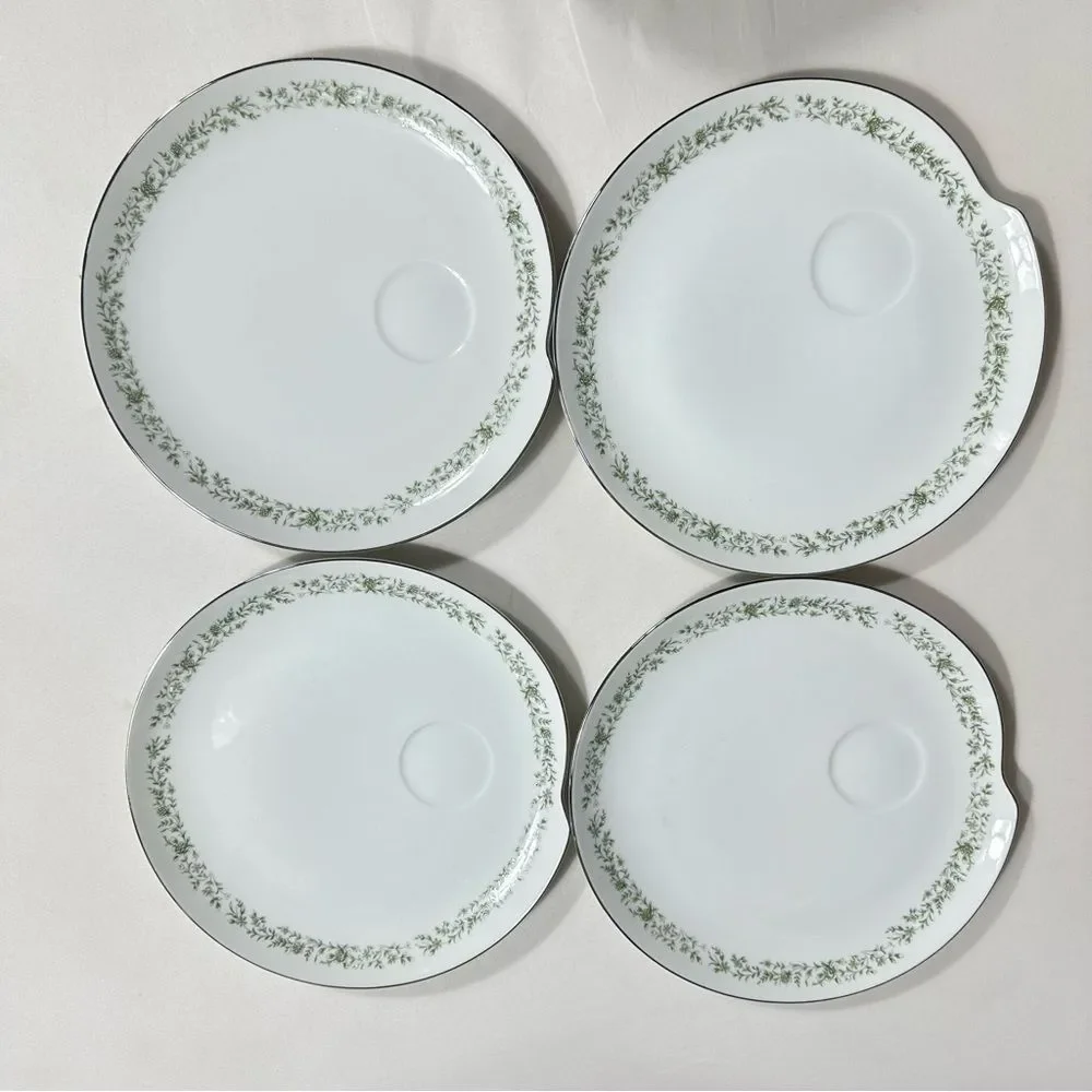 Mikasa Vintage Set Of 4 Snack Plates & Cups