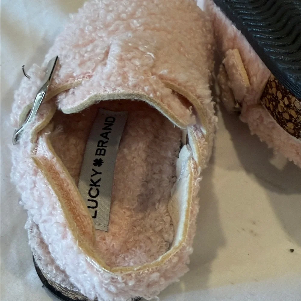 Lucky Brand Soft Pink Kids Slippers