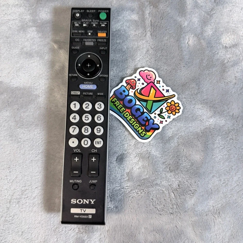 Sony TV Remote Control RM YD023 Black Replacement Original