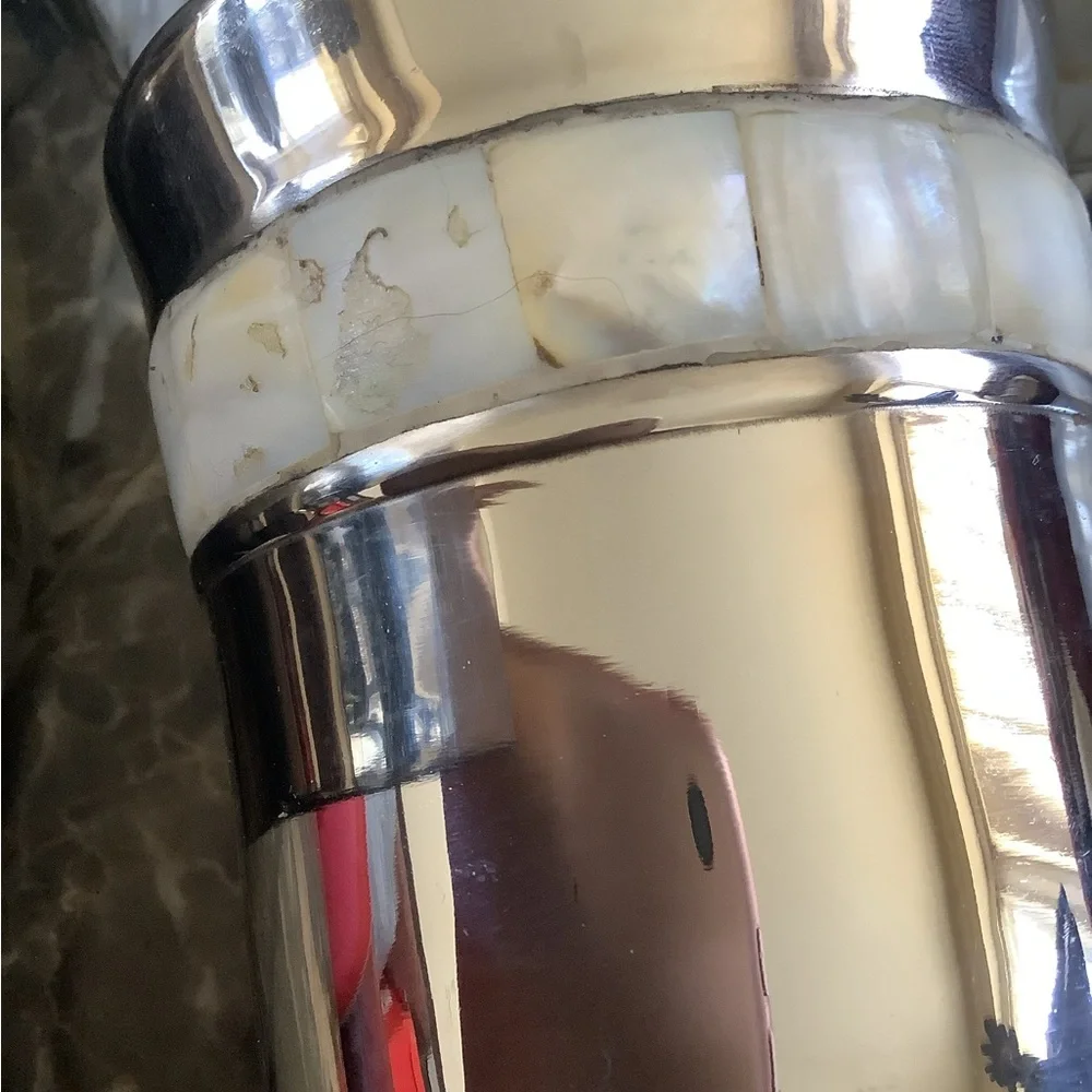 Bed bath & beyond 3 piece chrome pearl inlay bathroom accessory set