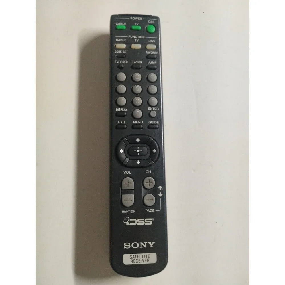 OEM SONY DSS RM-Y129 Satellite Receiver Remote Control - Tested & Works