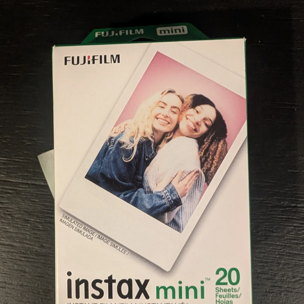 Instax Blue Instant Camera with White Case