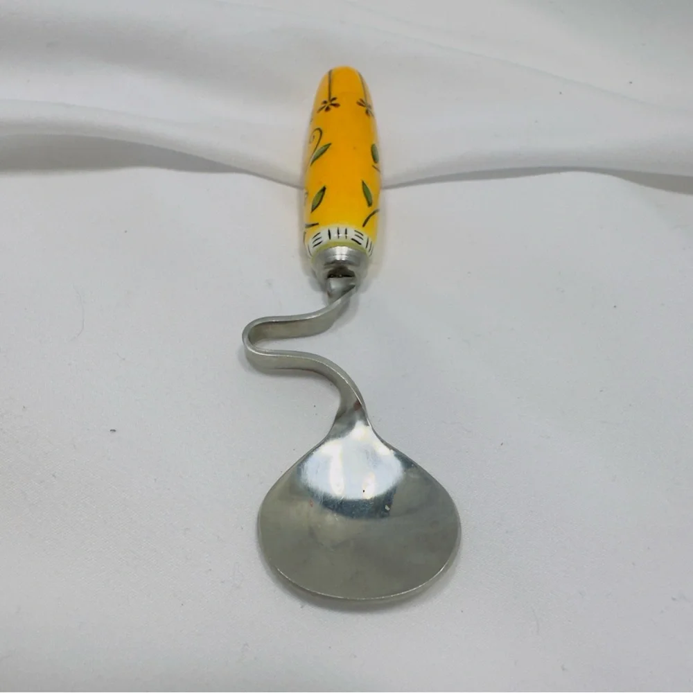Honey Spoon Jasmine by MSC Yellow Ceramic Handle 5