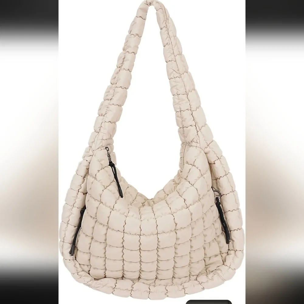 N/A cream quilted