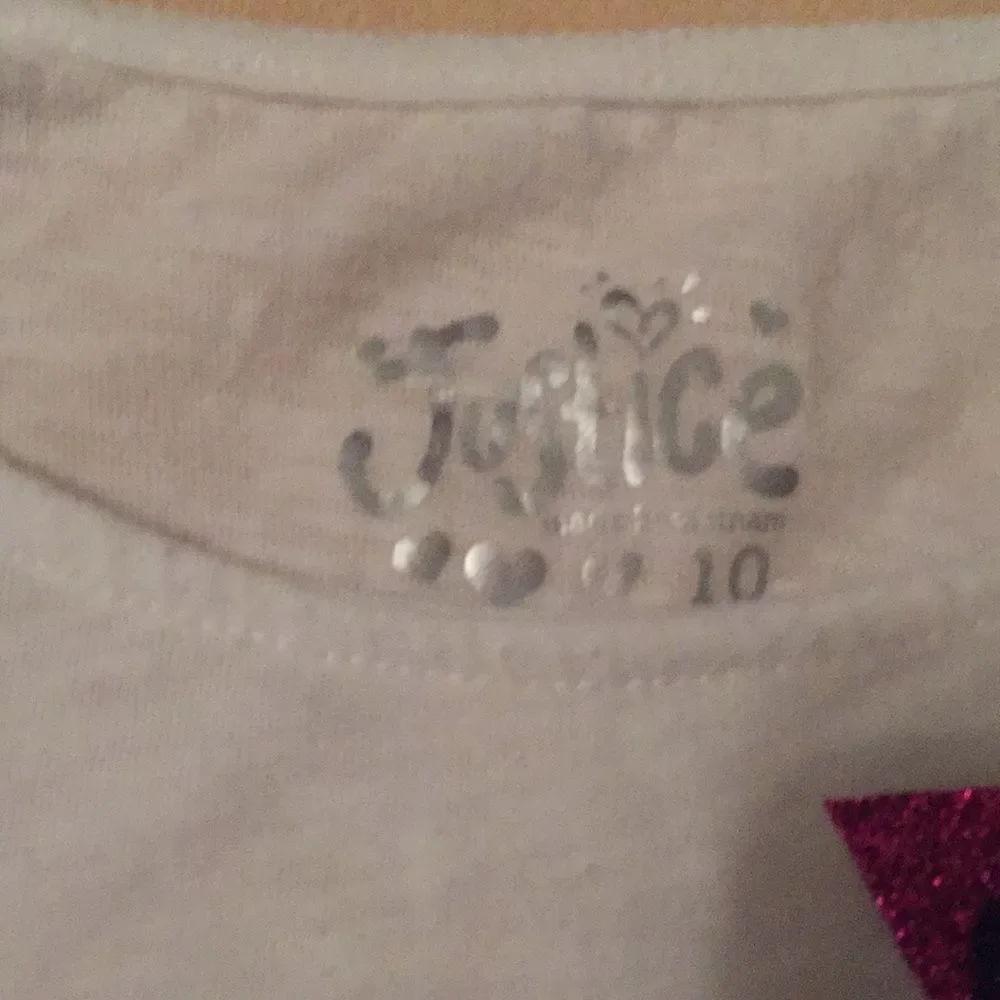 4/$20 Justice Eiffel Tower Sparkly Top Girls Size 10 Long Sleeve