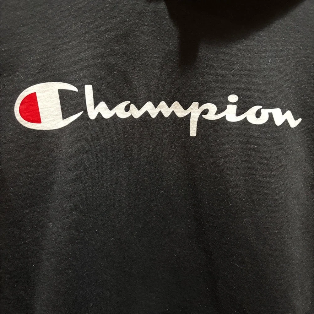 Champion Men's Black Hoodie Sweater