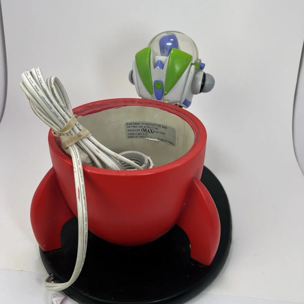 Rare Disney Pixar Toy Story Buzz Lightyear Space Crane Light Lamp Base