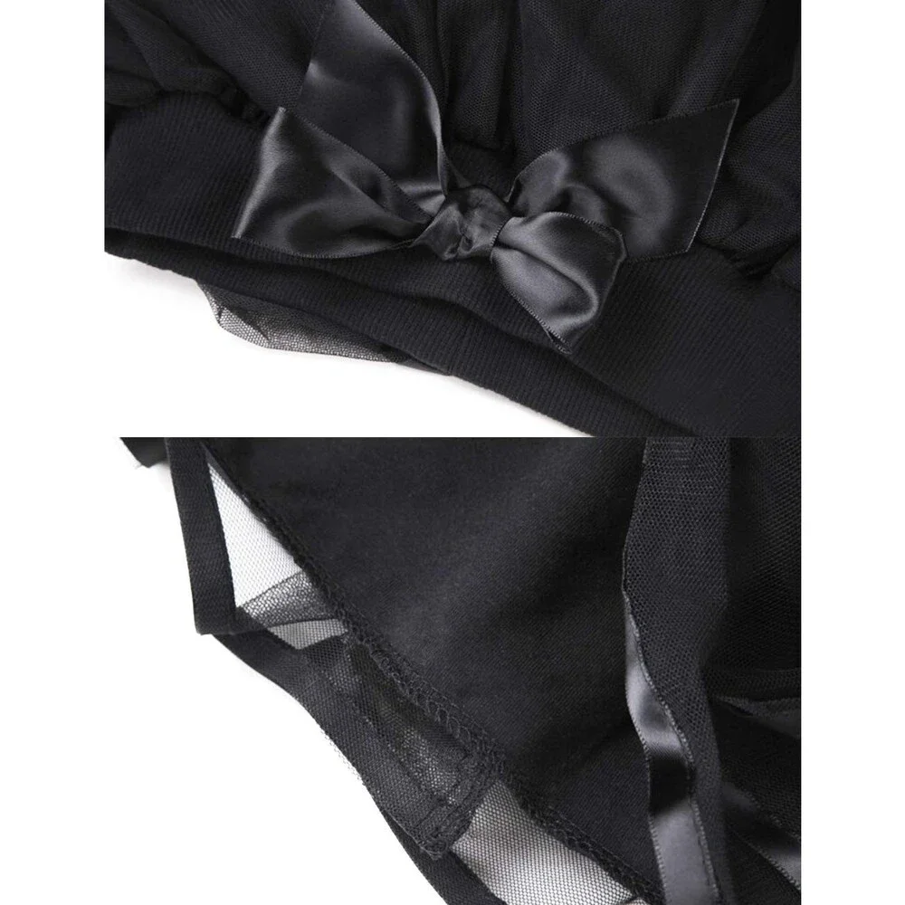 BGFKS 4 Layered Tulle Tutu Skirt for Girls with Matching Hairbow,Girl Ballet