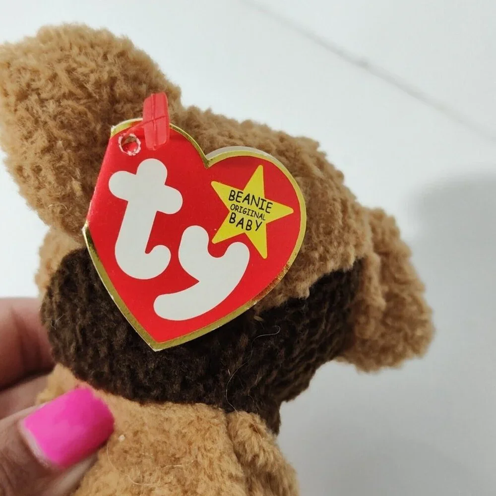 Vintage Ty Beanie Babies Tuffy The Terrier Dog Plush Stuffed Animal 1996 6