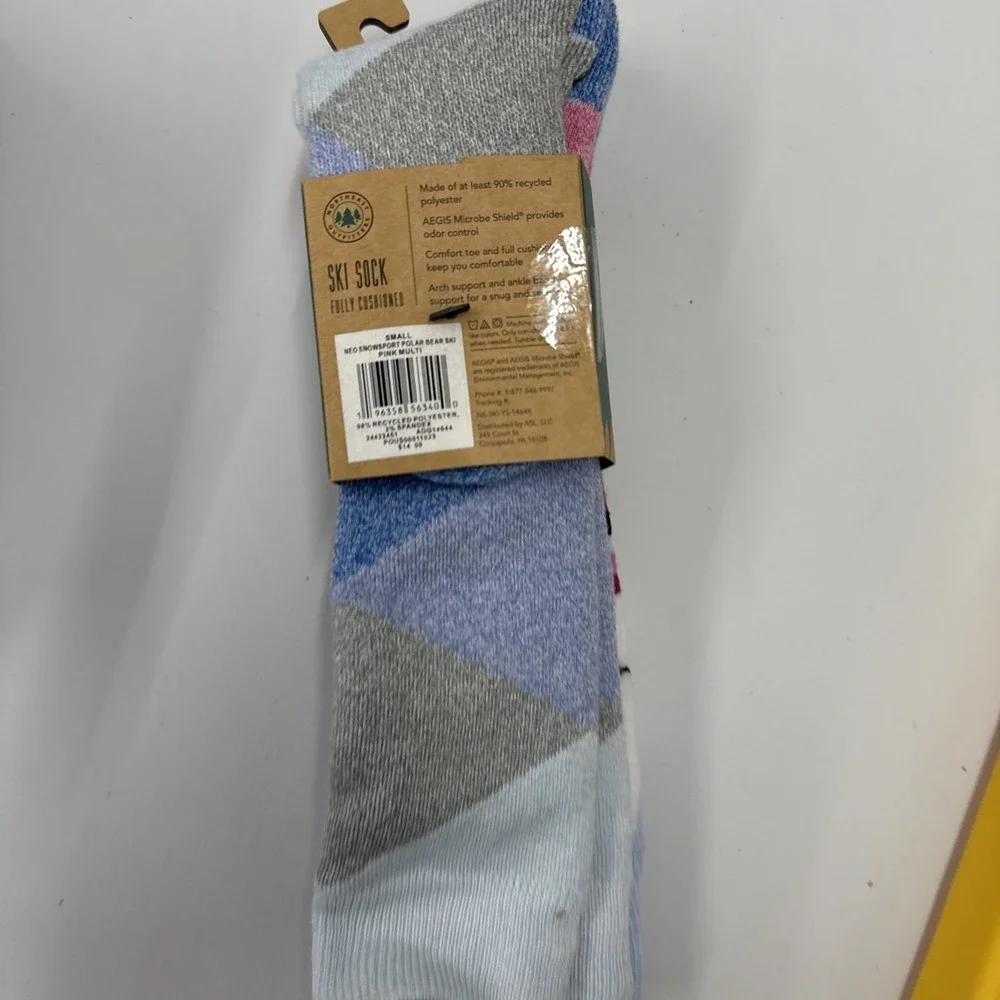 2- Northeast Outfitters 13c - 4 Youth Ski Socks Neo Snowsport Polar Bear Fully C