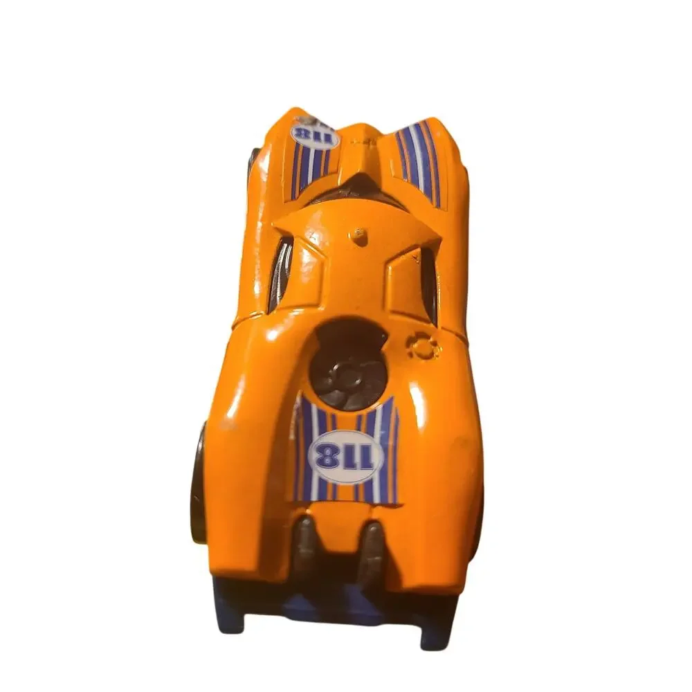 2009 Hot Wheels Orange Race Car #118, Made for McDonald's, Made in Vietnam