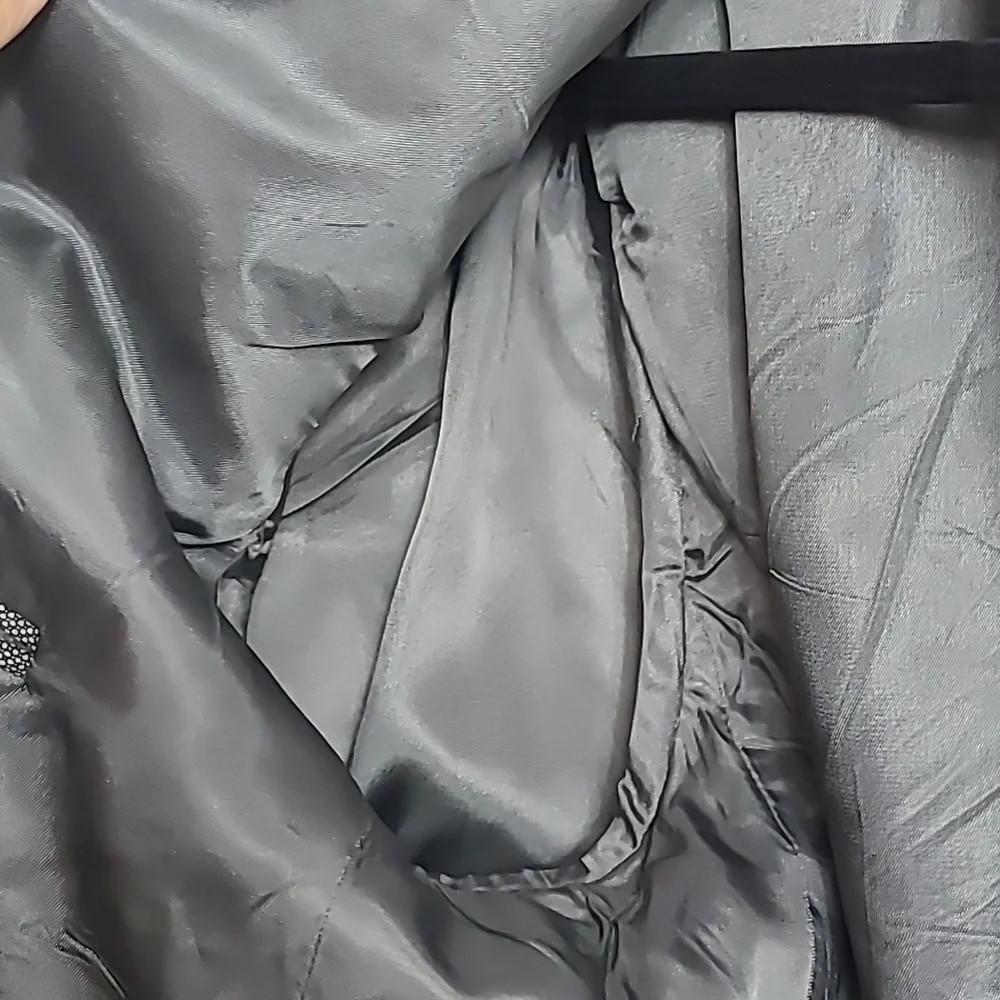 Givenchy Charcoal Double-Breasted Blazer Size Large