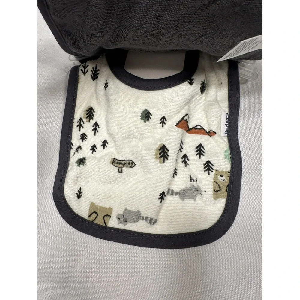 gerber 3 pack camping bibs 0-6 months