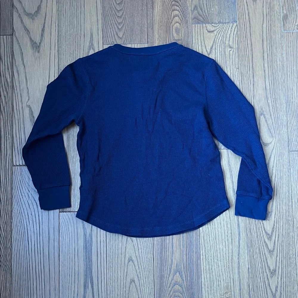 Old Navy Kids Long Sleeve Navy Henley