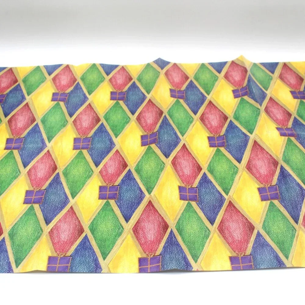 Vtg Geometric Shapes Presents Birthday Gift Wrapping Paper One Sheet 30