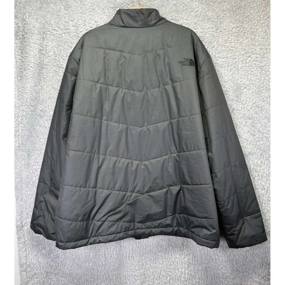 The North Face Mens Lightweight Puffer Jacket Gray Packable 2X -- XXL
