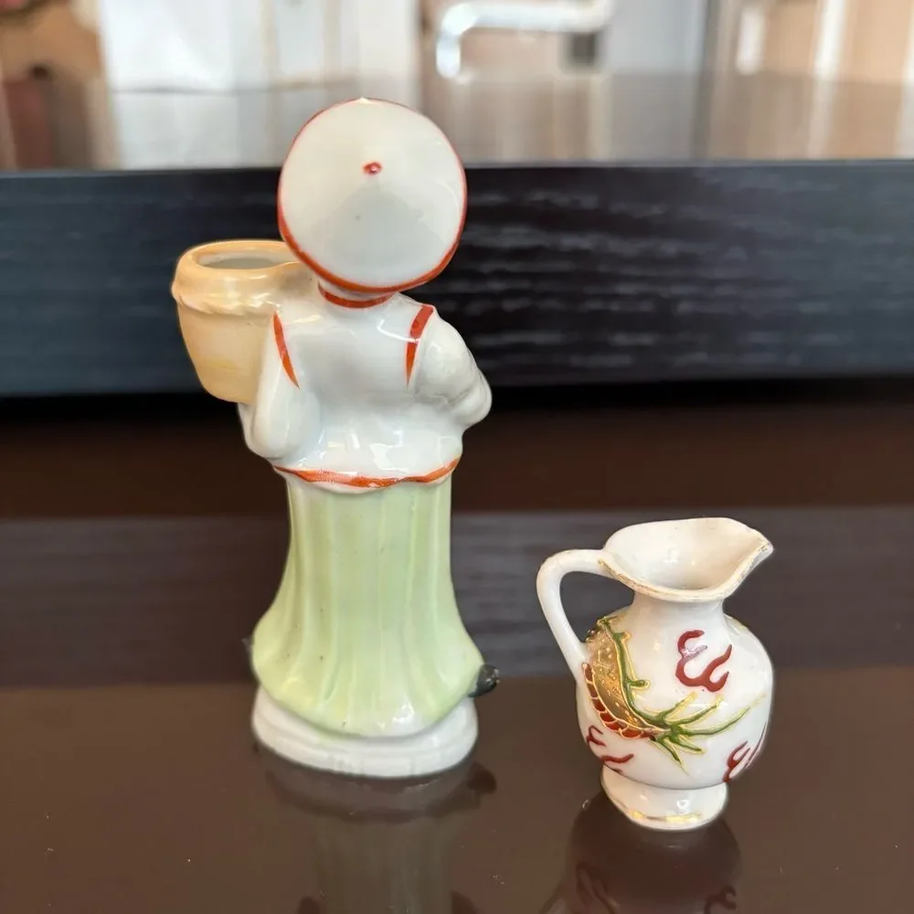 Vintage Occupied Japan Ceramic Figurine Set