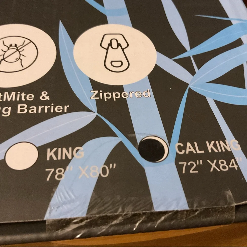 NWT Kova Harper Cool Bamboo Mattress Cover California King hypoallergenic, 72x84