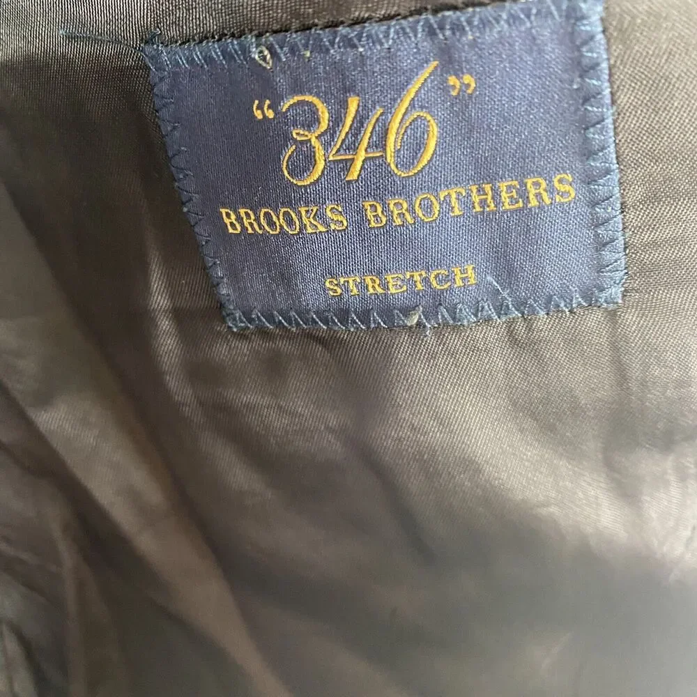Brooks Brothers Jacket Sports Coat 41 R Madison Fit Navy Pinstripe Wool