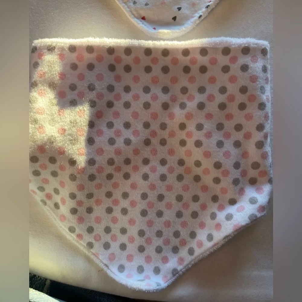 One size Animal Print and Polka Dot Baby Bandana Bibs