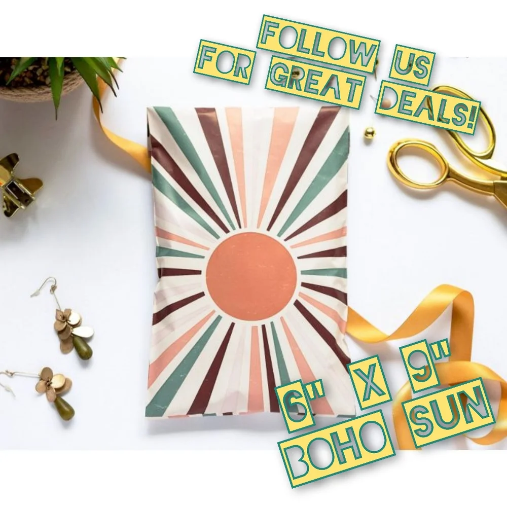 50 Boho Sun 6x9 Poly Mailers