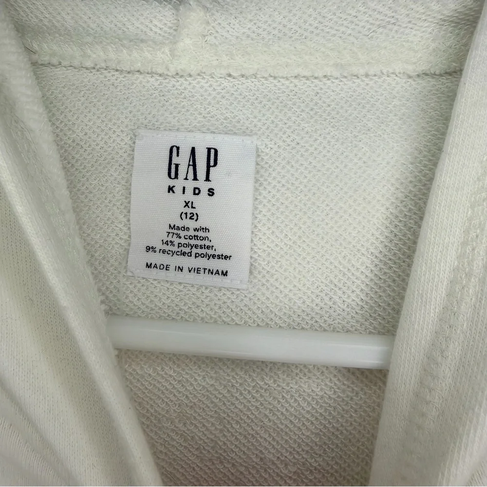 GAP Kids White Hoodie with Colorful tie dye Design size XL (12)