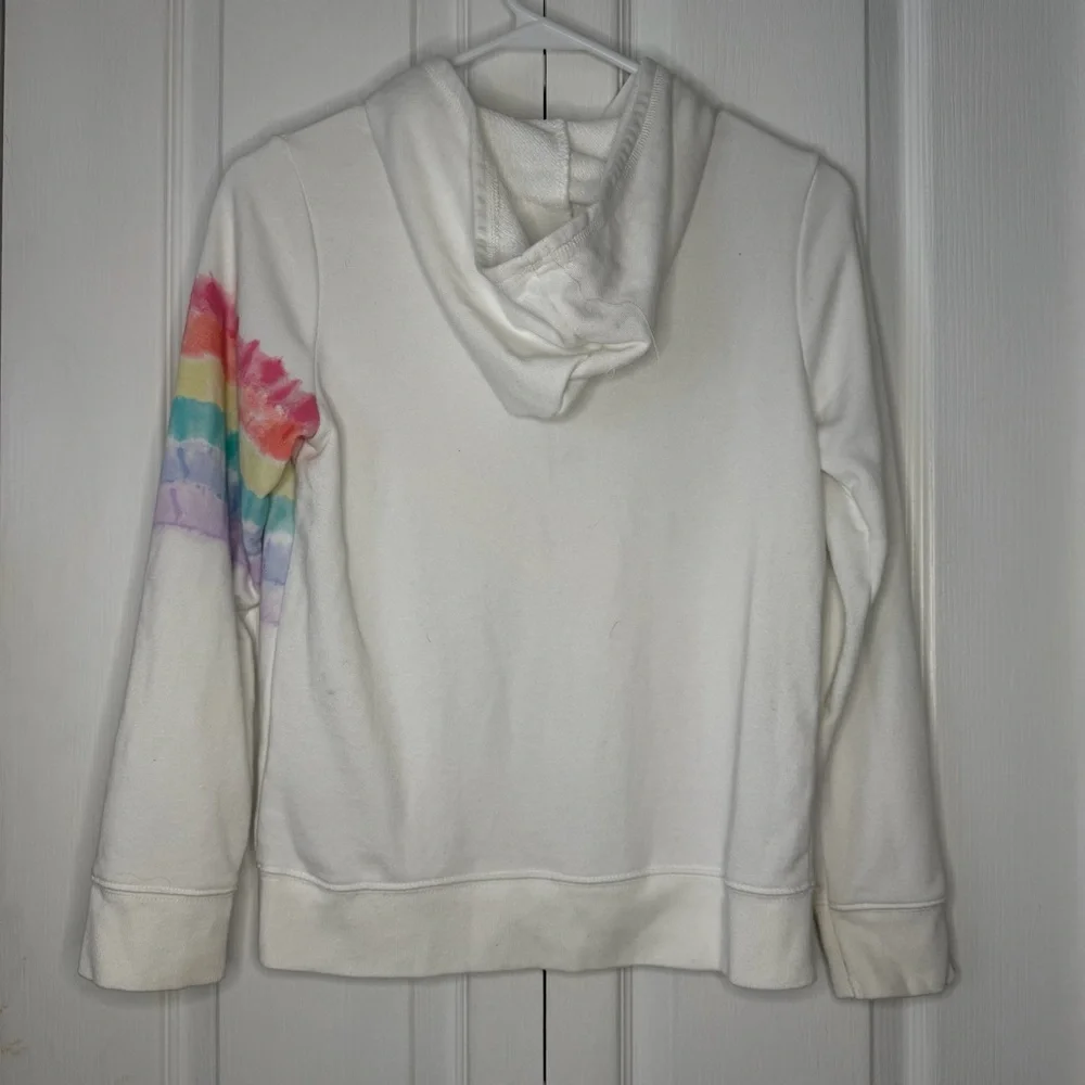 GAP Kids White Hoodie with Colorful tie dye Design size XL (12)