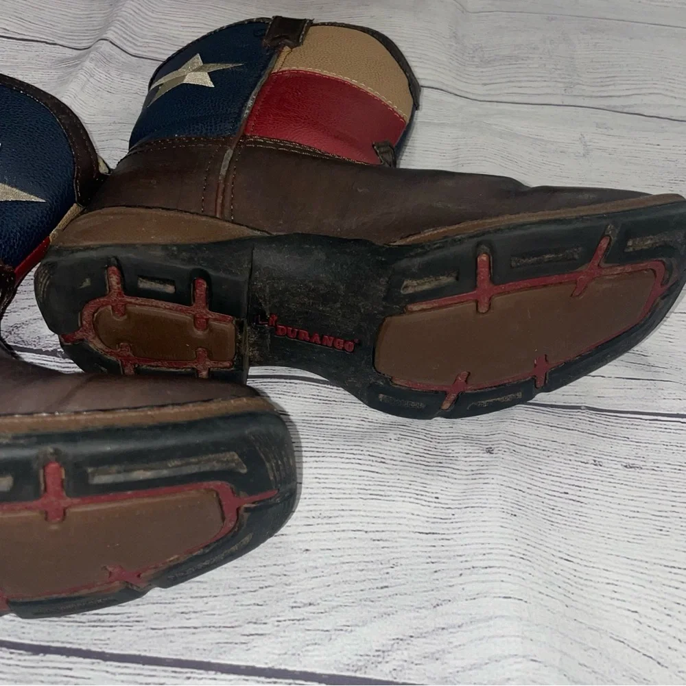 Lil' Durango Texas Flag Pull-On Western Boots