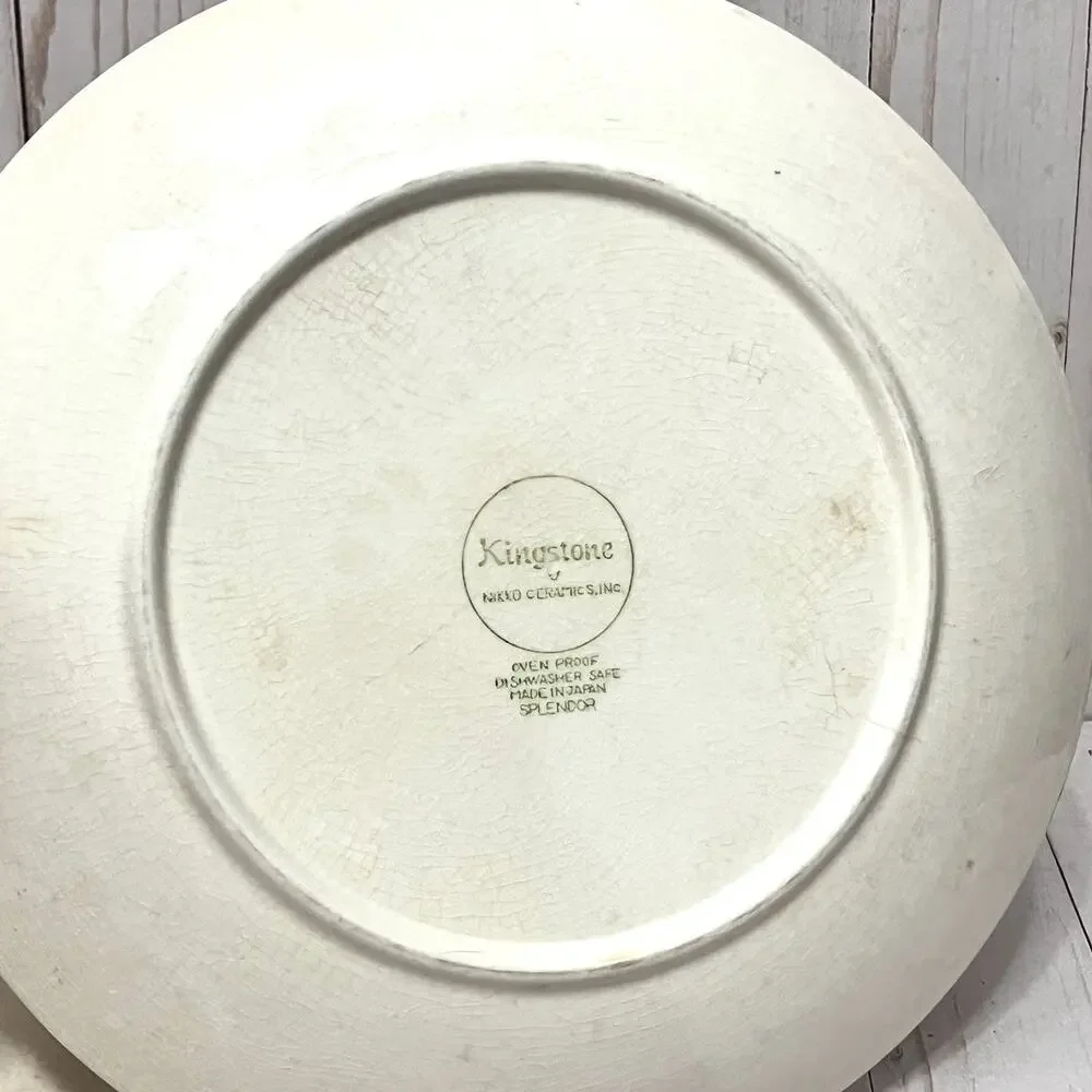Vintage MCM Boho Nikko Splendor Daisy Plates Kingstone Japan Cottagecore (2)