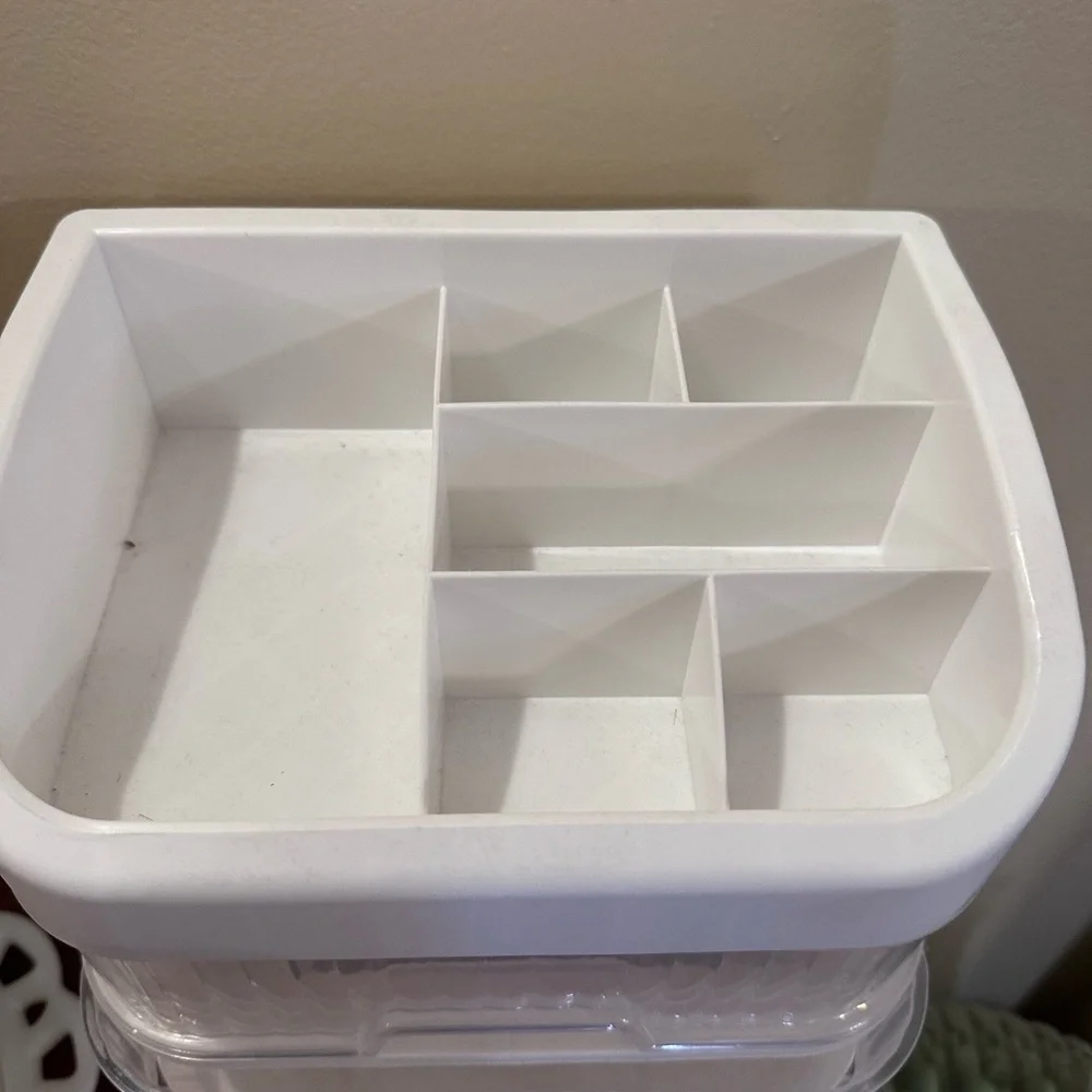 Clear and White Storage Organizer
