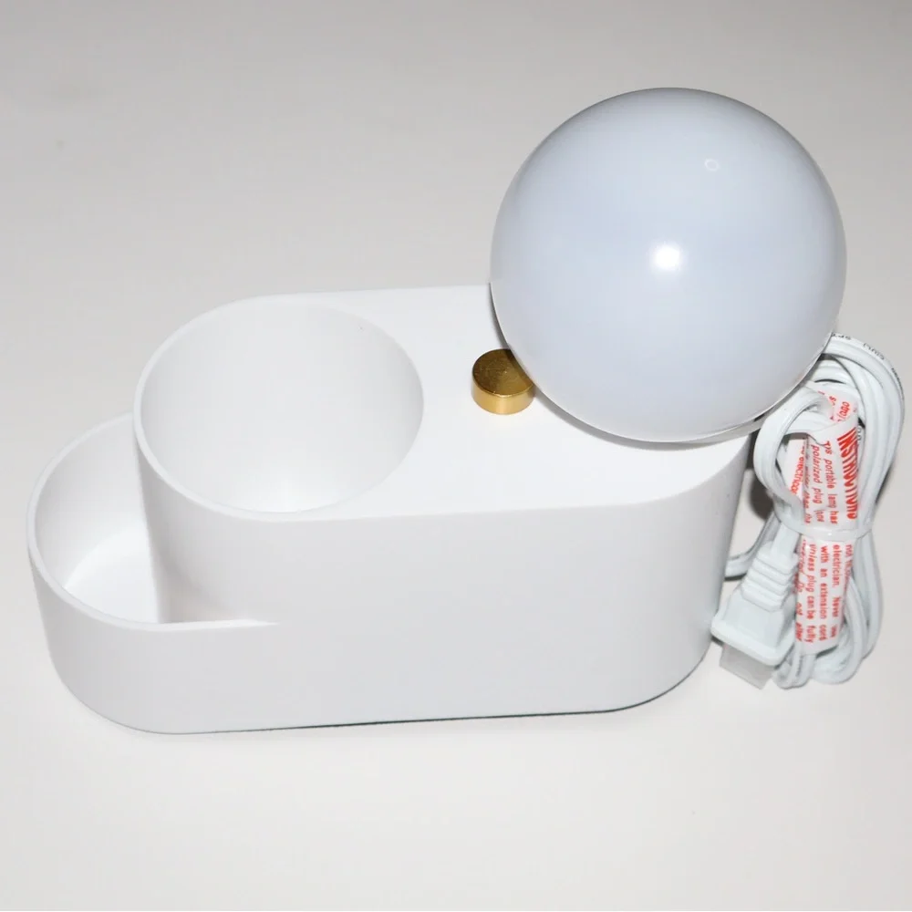 Room Essentials White Organizer Lamp Desk Clutter NWT Office Caddy Holder Shine