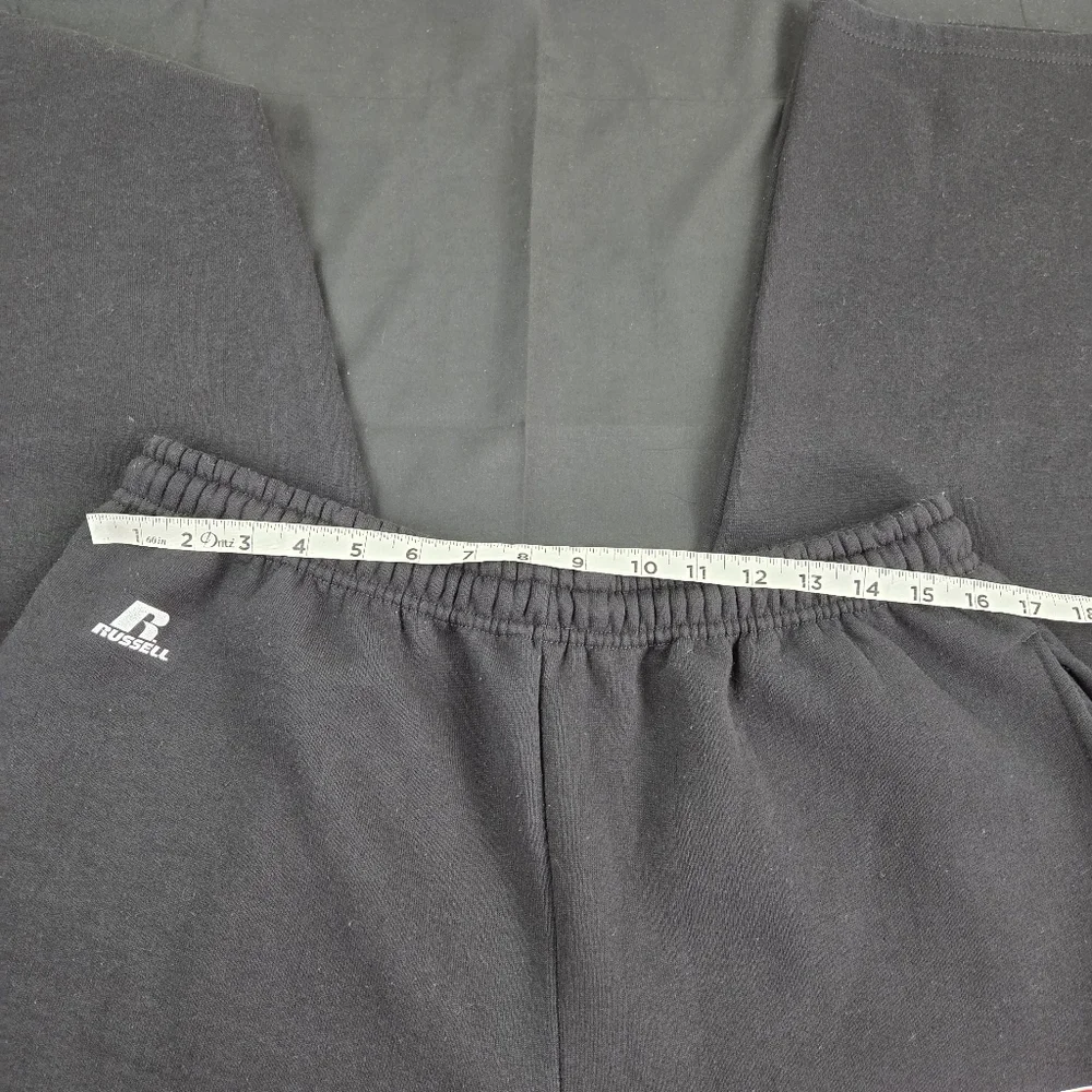 Russell Athletic Speed Racer Sweatpants Mens XL Black Drawstring Waist Wide Leg