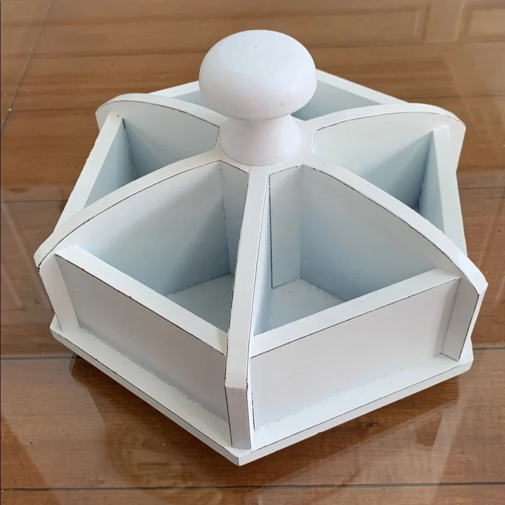 Wooden Rotating Organizer for Makeup, Utensils, Crafts, Office Supplies, Remotes