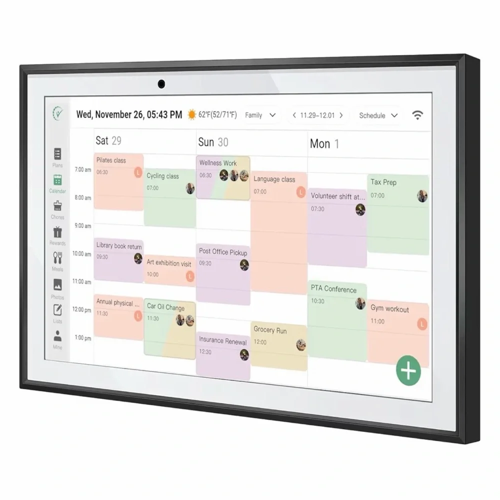 SmartFrame Black Digital Calendar Display