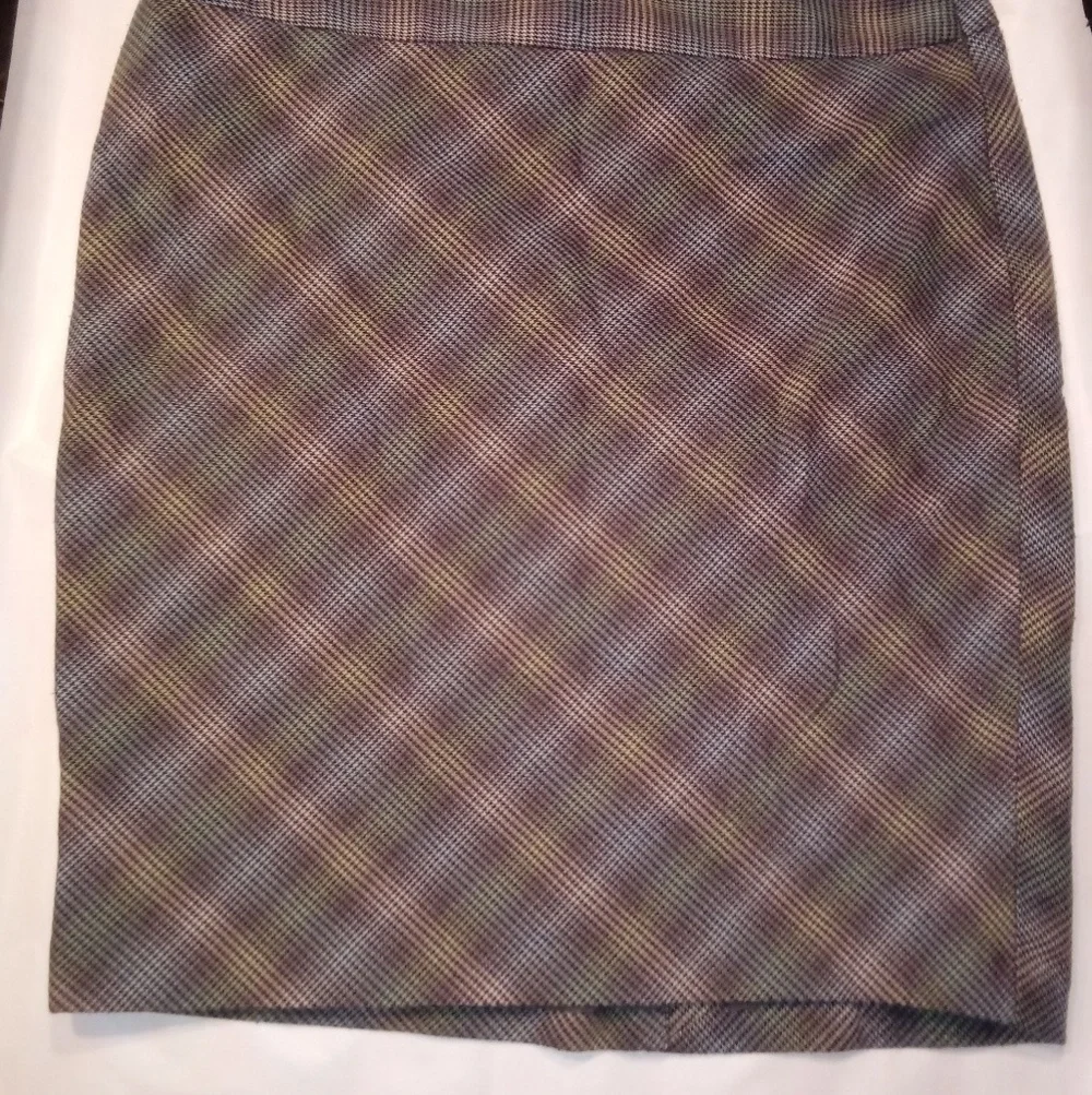 The Limited Gray Psychedelic Houndstooth Women's Stretch Pencil Skirt Size 6