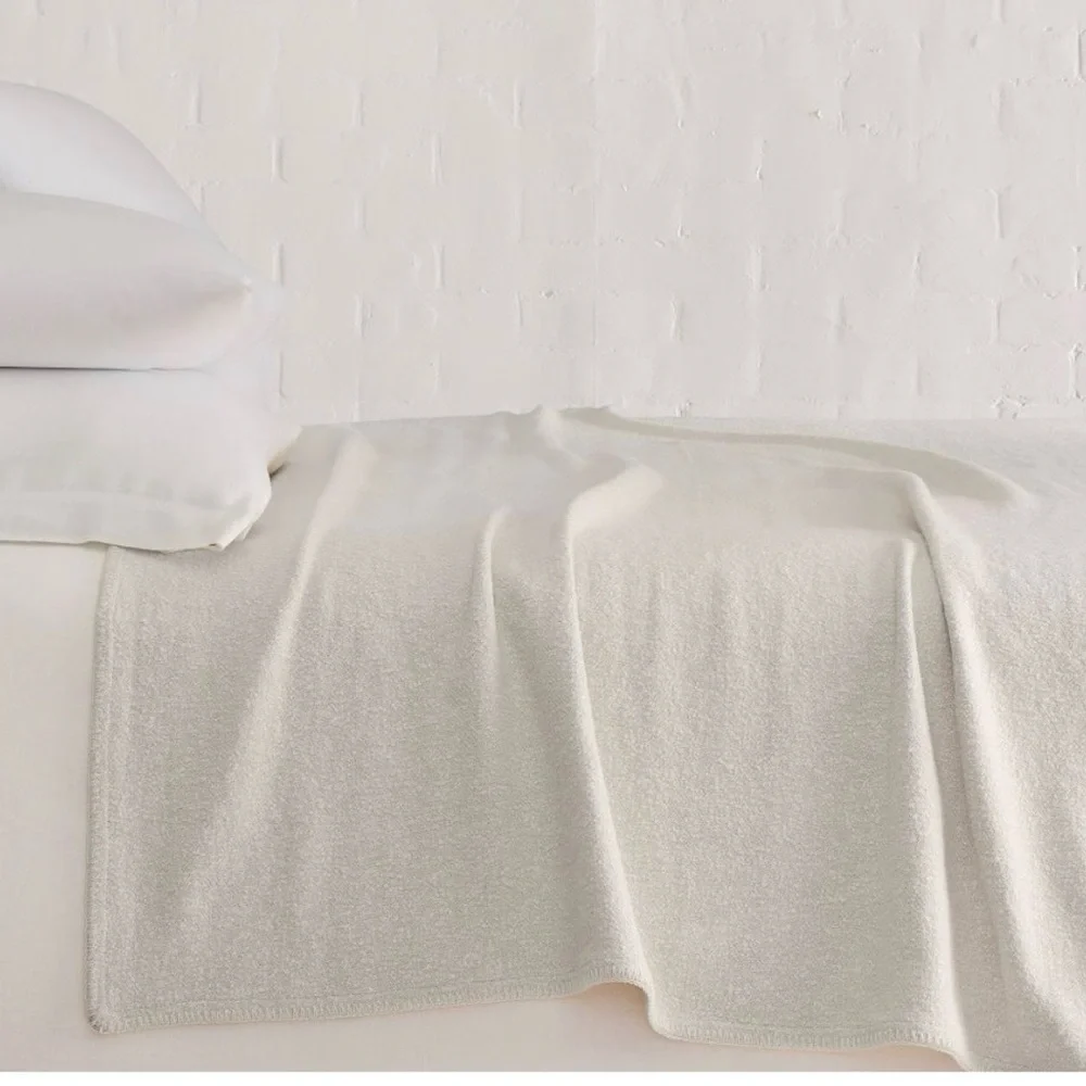 West Elm Woven Boucle Elegant Cream Blanket