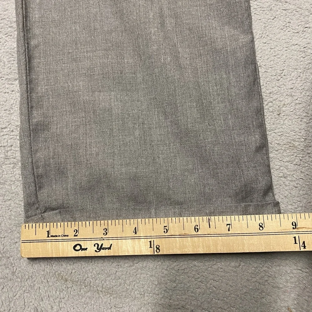 Vintage Polo Ralph Lauren Wool Pants Mens 36x29.5 Gray Cuffed Made In Italy