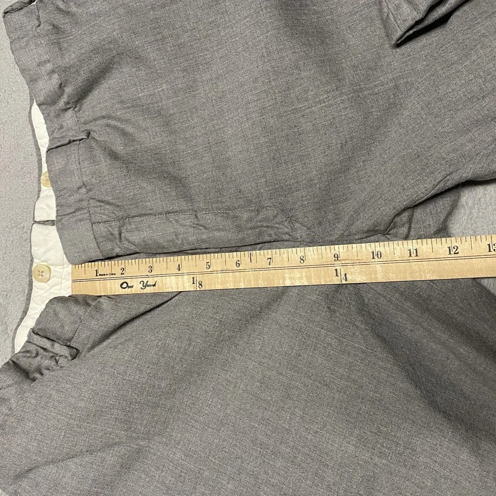 Vintage Polo Ralph Lauren Wool Pants Mens 36x29.5 Gray Cuffed Made In Italy