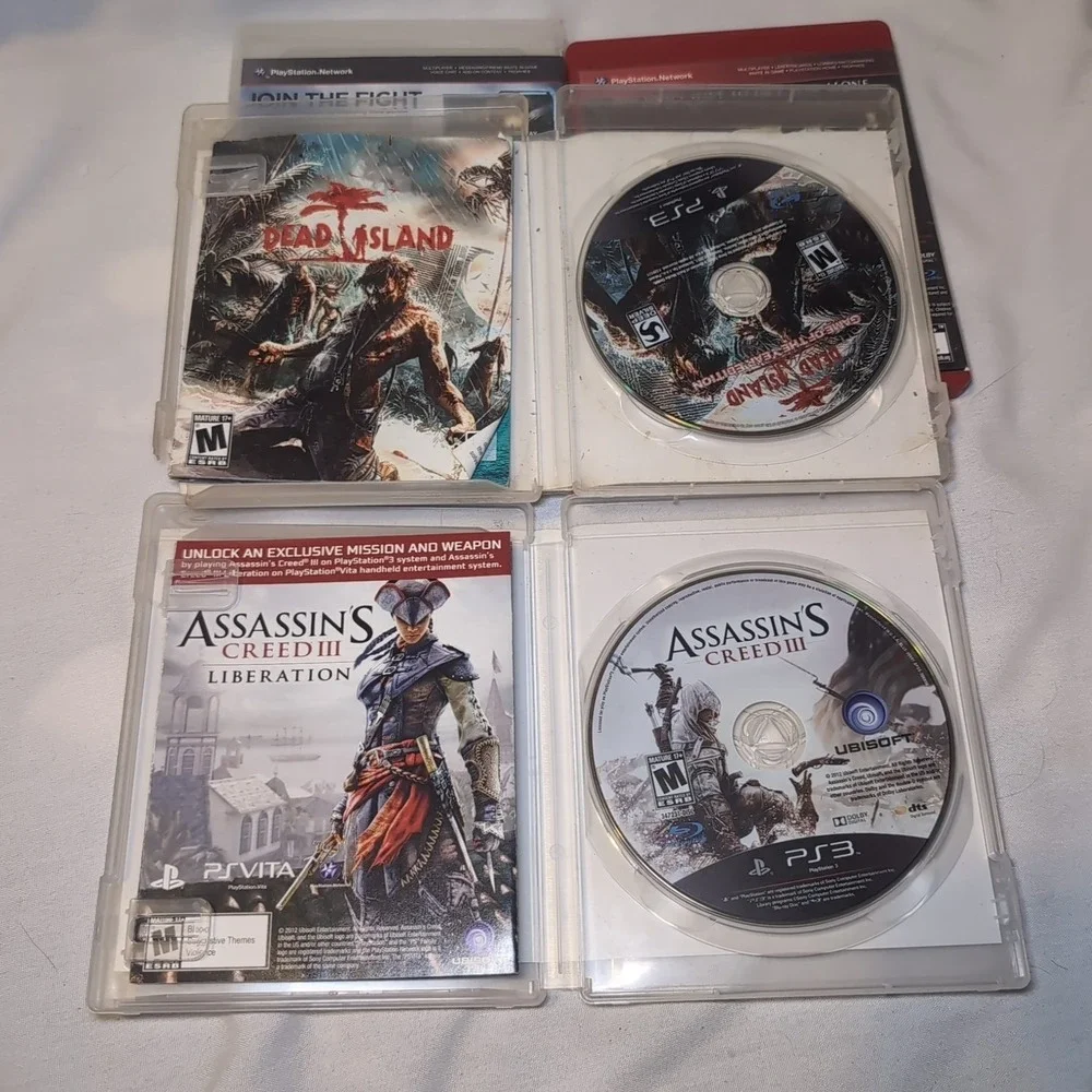 Assassin's Creed III 3, Defiance, Resident Evil 5, Dead Island Games Ps3
