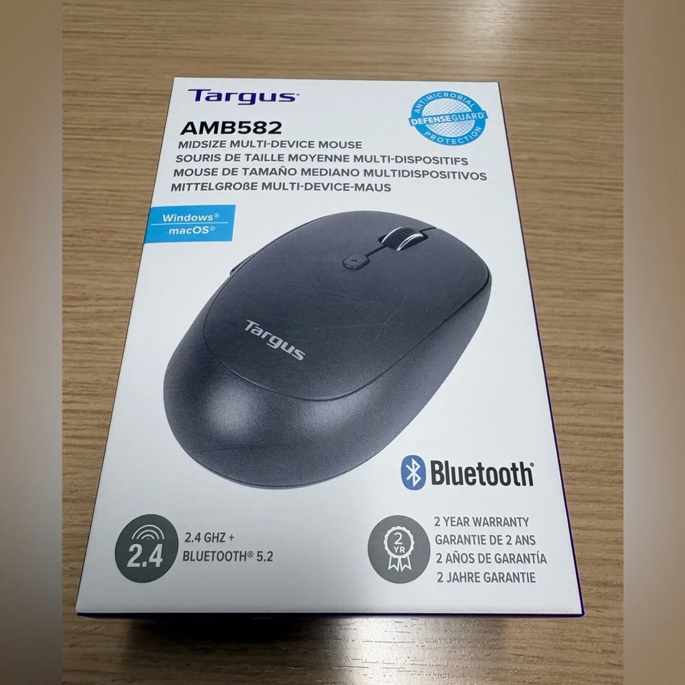 Targus Midsize Multi-Device Wireless Bluetooth Mouse, Model: AMB582GL